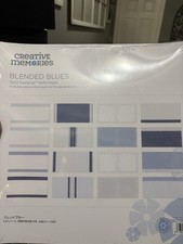 Creative Memories 12x12 "Blended Blues  Fast2Fab 16 Pages 16 Protectors