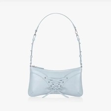 FindKapoer Ribbon Tie Shoulder Bag, Pale Blue, Pre-Owned