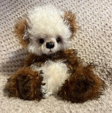 GORGEOUS OOAK, Mohair "Bear Patch Bear" NWT, 12" Fully Jointed