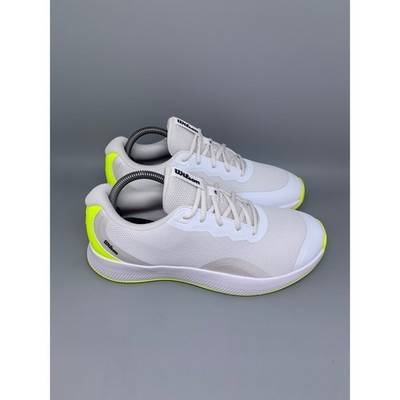 Wilson Kaos Rapide SFT White Neon Yellow Tennis Shoes WRS335830 Women's Sz 10