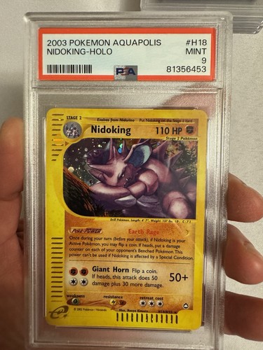 Nidoking graded PSA 9 for sale on eBay
