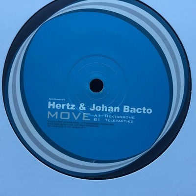 Hertz & Johan Bacto Move / Hektadrone 12'' Ep Vinyl Record Vg+