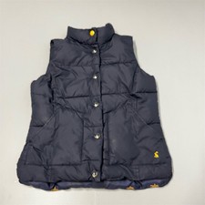 Joule Lifestyle Women's Size 6 Blue Puffer Gilet Quilted Snap Button Zipper