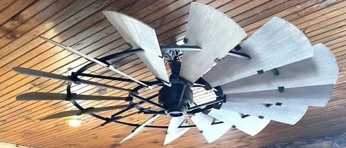 Noir Matte Black WINDMILL FAN 72" INDOOR Light kit Sold Separately - Picture 4 of 7