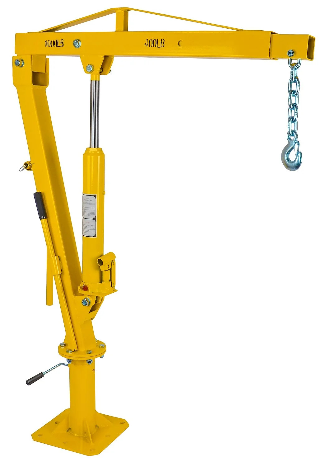 JEGS 81047 Swivel Lift Crane 1,000 lb. Capacity