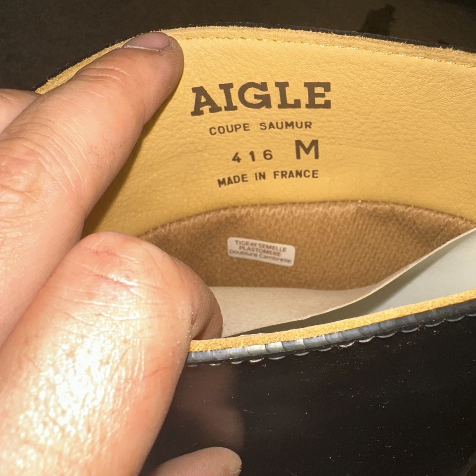 Botas de lluvia Aigle negras para mujer talla 38 Foto 3 de 4