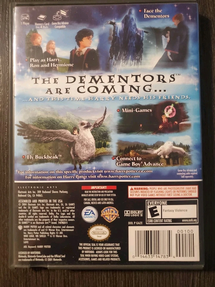Harry Potter & the Prisoner Of Azkaban (Nintendo GameCube)2 Manuals CD Like New - Image 2 of 4