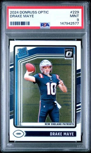 2024 PANINI DONRUSS OPTIC #229 DRAKE MAYE ROOKIE RC PSA 9