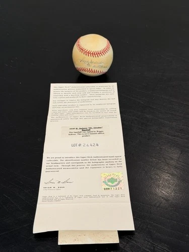 Reggie Jackson Signed Baseball with Upper Deck COA