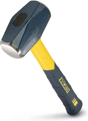 Sure Strike Drilling/Crack Hammer - 3-Pound Sledge with Fiberglass Handle & No-S