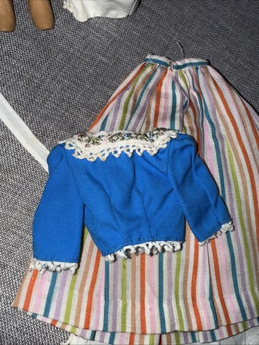 Vtg Mattel Barbie Doll 1960s Outfit #823 Barbie in Holland Complete Set Clogs - Picture 13 of 14