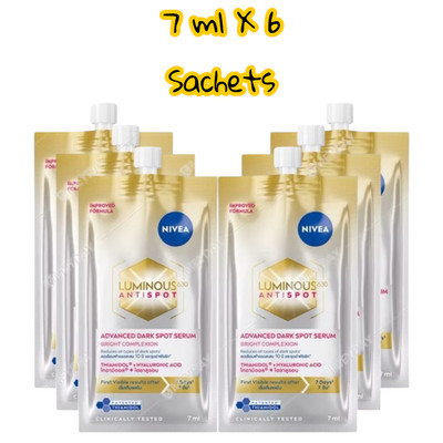 NIVEA Luminous630 Advanced Anti Dark Spot Serum Radiance Boost 7ml X 6 Sachets