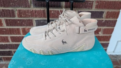 DAGY Barefoot Minimalist Mid-top Sneakers -Tan  EU 45/US10.5