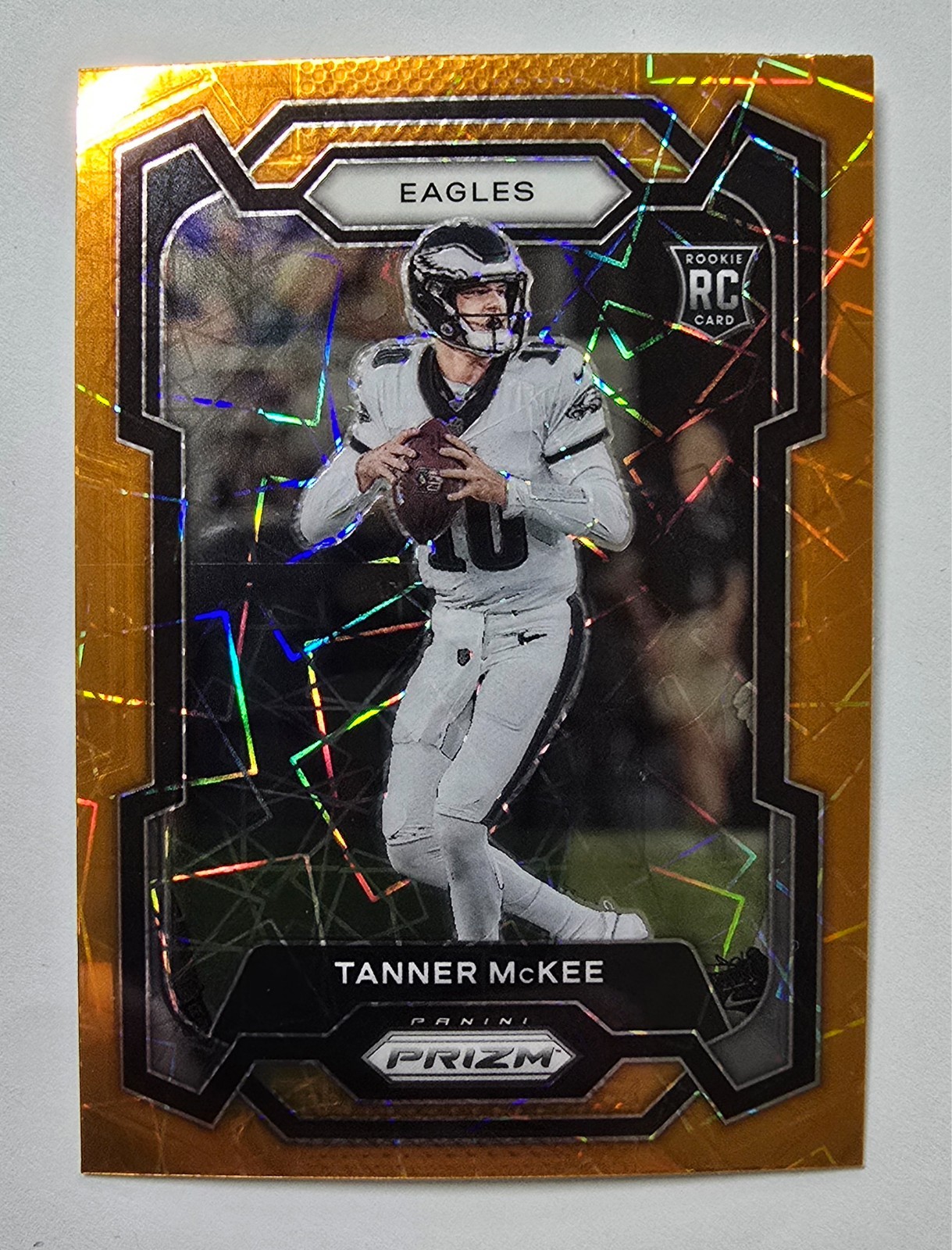 2023 Panini Prizm - Rookies Tanner McKee #383 Lazer Prizm (RC)