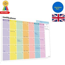 A4 Organizer - 52 Tear-Off Sheets in Vibrant Colors for Monthly Planning