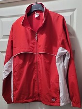 Vintage SOFFE Men's Windbreaker Jacket Red/White Sz Large