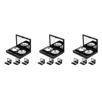 3 Count Doppelte Lidschattenbox Nachfüllbare Reise-lidschattenpalette Leere