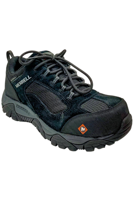 Merrell Men\'s Moab Onset Waterproof Composite Toe Construction Shoe, Black, 12 Merrell Mens Moab Onset Waterproof Comp Toe Work Shoe, Slip  main image 2