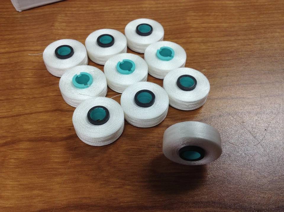 Fil-Tec 100 L SIZE Magna Glide MAGNETIC EMBROIDERY BOBBINS White PR655 PR600 - Image 2 of 4