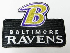 LOT OF (1) NFL (B) BALTIMORE RAVENS EMBROIDERED PATCH PATCHES  ITEM # 33