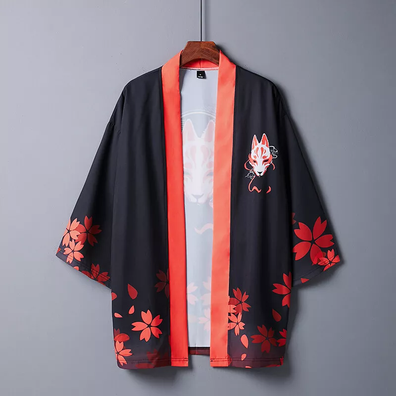 Kimono Man Japanese Cardigan Male Kimono Yukata Haori Cosplay