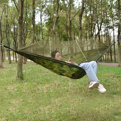 Portable Double 2 Person Camping Hammock Tent with Mosquito Net / Rain Fly Tarp - Picture 10 of 34