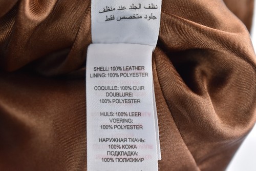 New Look Leather Womans Brown Cropped Suede Biker 90s Jacket Size 12 - Picture 6 of 9