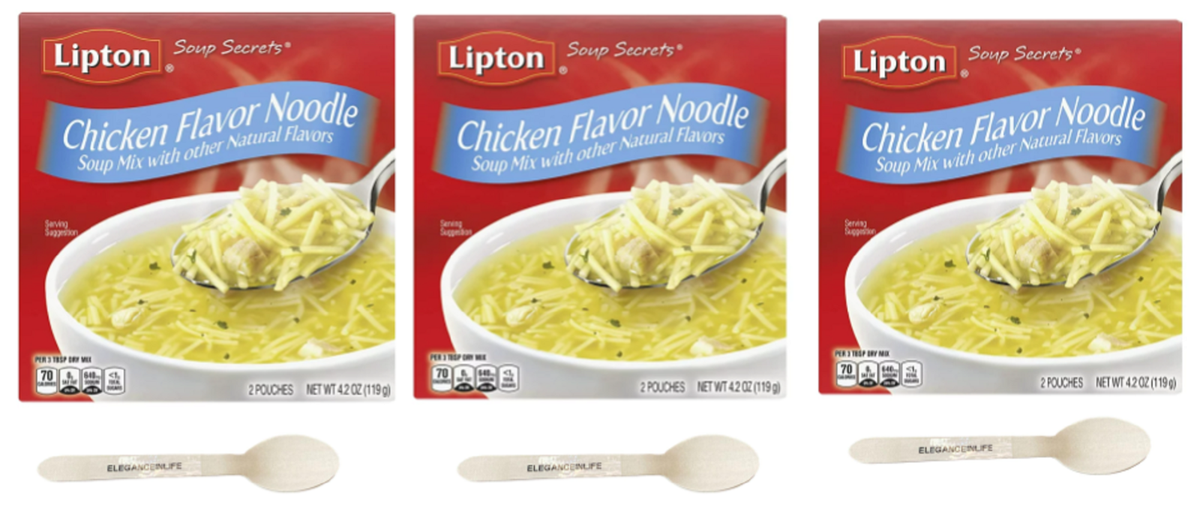 Lipton Soup Secrets Instant Soup Mix Chicken Noodle 4.2 Ounce +