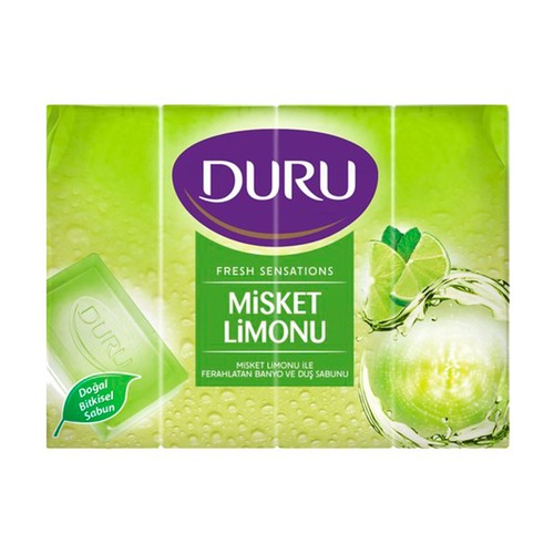 DURU Fresh Sensations Lime BAR BATH SOAP 4x 150g 2 Pack - Picture 2 of 2