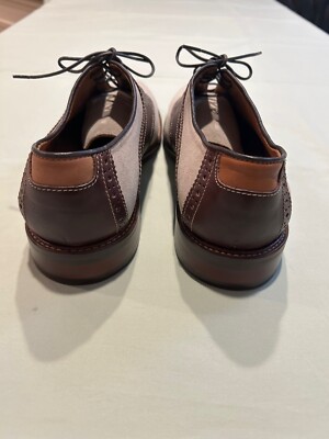 Johnston & Murphy Men\'s Cream and Brown Derby Shoes Size 10M Johnston & Murphy Men main image 3
