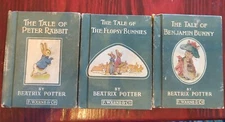  Beatrix Potter Lot:The Tale Of Peter Rabbit, The Tale Of Benjamin Bunny +1 More