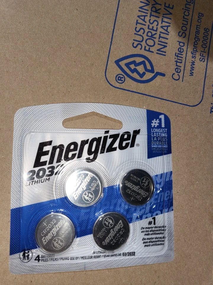 Energizer Watch/Specialty Battery, CR2032, 3V,40/Pack(2032BP-4) 10 pack of 4 New - Image 4 of 4