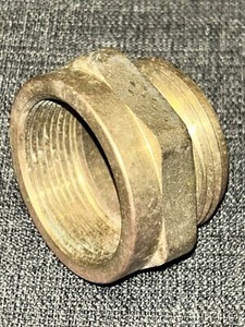 1-1/2” female NPT x 1-1/2” male NST BRASS HEX FIRE HOSE ADAPTER