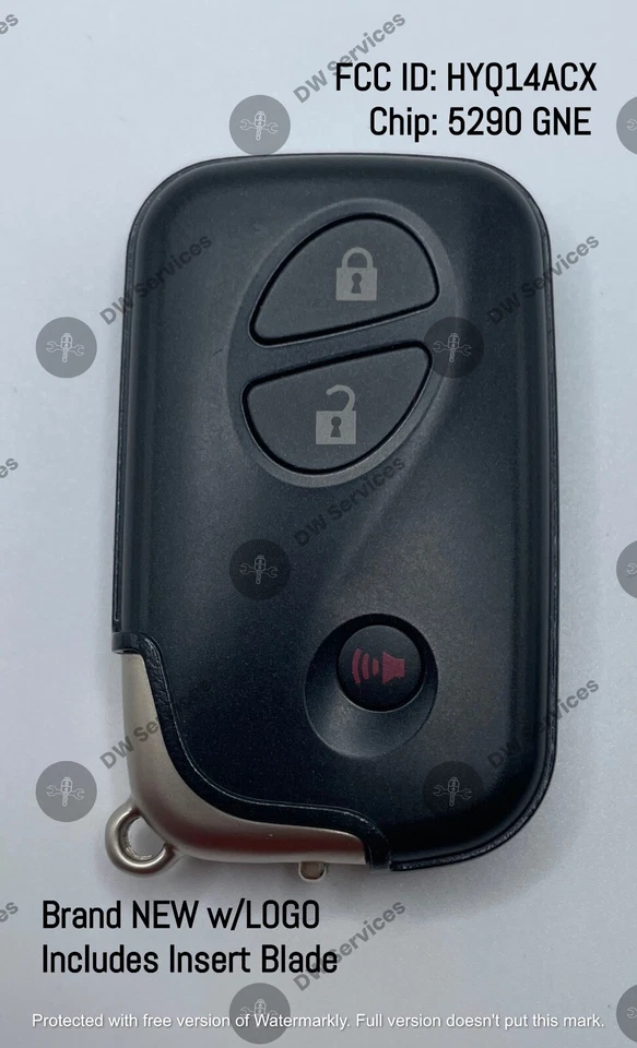 NEW! Lexus RX350 /RX450H CT200H SMART Proximity remote key FOB HYQ14ACX GNE 5290 - Image 2 of 4