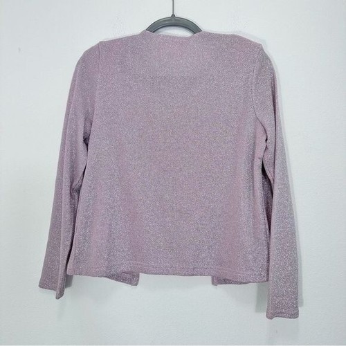 Blushe Rose Pink Metallic Sparkle Sweater Set Vintage Feminine Classic Size M - Bild 6 von 8