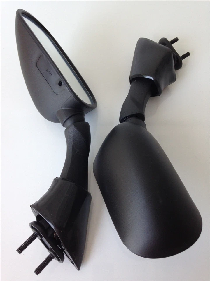 Espejos retrovisores aptos para Yamaha Fjr 1300 Fjr1300 2003 2004 2005 negros Foto 2 de 4