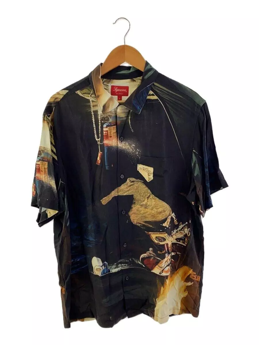 Chemises manches courtes Supreme rayonne noire L occasion