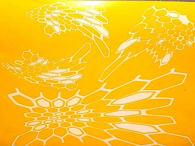 VINYL AIR SOFT HIGH BAKE GUN STENCIL - for CERAKOTE -For Kryptek© style camo