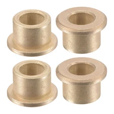 4Pcs 8mm Bore 12mm OD 10mm Length Flange Sleeve Bearing Sintered Bronze Bushing