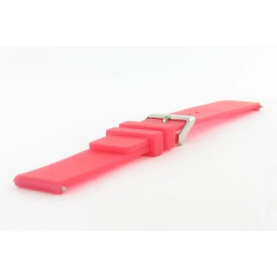 Bracelet de Montre 14mm Rouge en Silicone Rubber - Photo 1/2