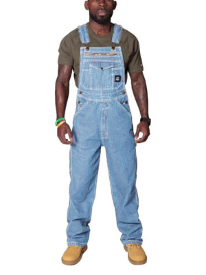 Herren Latzjeans Overall Denim Long Herrenhose Latzhose Latzjeans Freizeithose