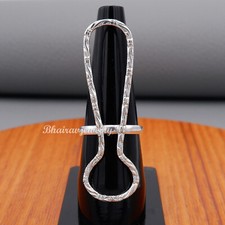 925 Sterling Silver Handmade Thumb Splint Ring Jewelry All Size 3-14