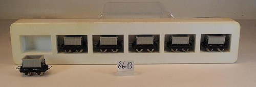 Egger Bahn Spur H0e 1/87 Lorenset 6-teilig 2-achsig unbeladen OVP #8613 | Zustand: Gebraucht