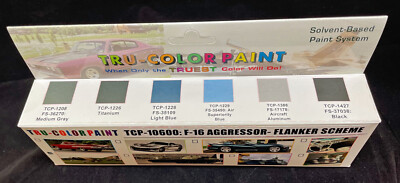 F-16C AGGRESSOR - FLANKER SCHEME SET (6) 1 OZ TRU-COLOR MODEL PAINT TSP10600