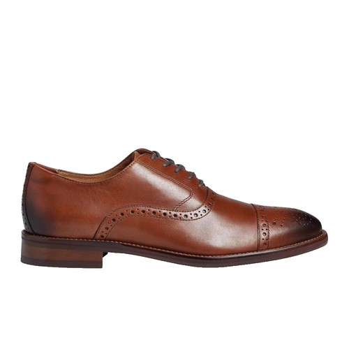 Johnston & Murphy Leather Harding Panel Lace-up Dress Shoes  display picture 3