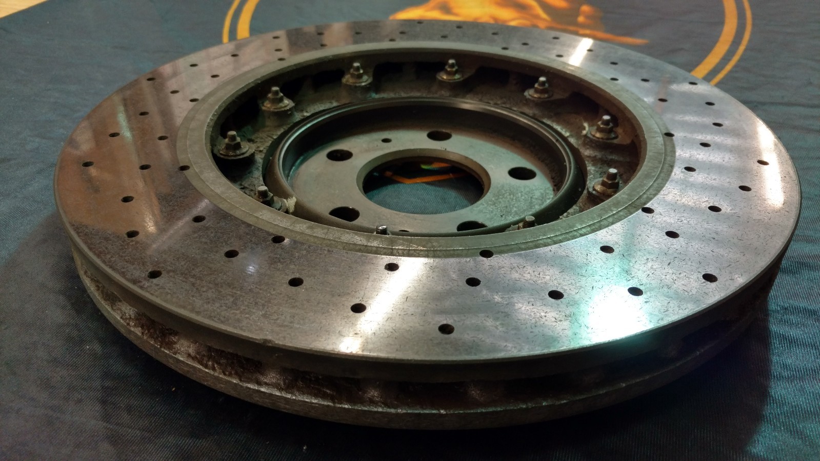 LAMBORGHINI HURACAN GALLARDO LP560 R8 REAR RIGHT CARBON CERAMIC BRAKE DISC OEM  