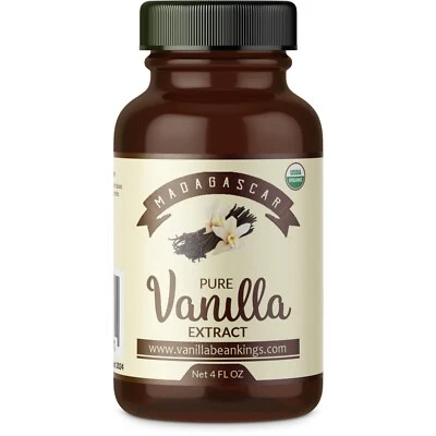 VANILLA BEAN KINGS Organic Madagascar Vanilla Extract