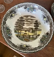 1950’s Spring Valley Japan Transferware 10.5 Inch Serving/Fruit Bowl