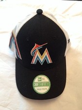 Miami Marlins NEW Jr Double Mesh Youth Hat . MLB Baseball Child Kid Fan NWT