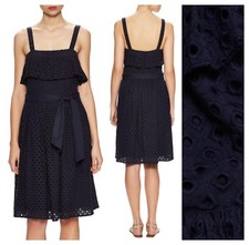 ZOE & SAM BOHO CHIC COTTON EYELET FIT & FLARE DRESS  Sz L M NWT  Nordstrom  $139